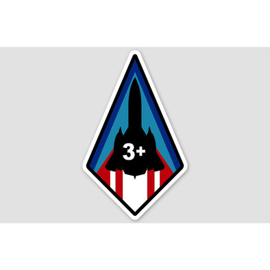SR-71 '3 PLUS' Sticker - Mach 5