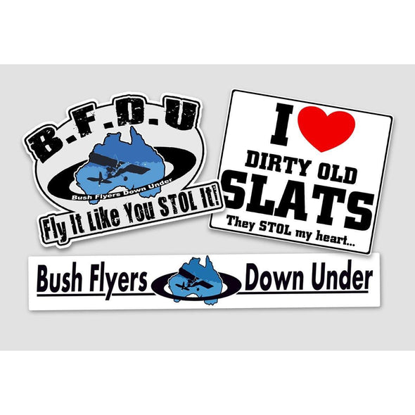 BUSH FLYERS DOWN UNDER (BFDU) Sticker Pack - Mach 5