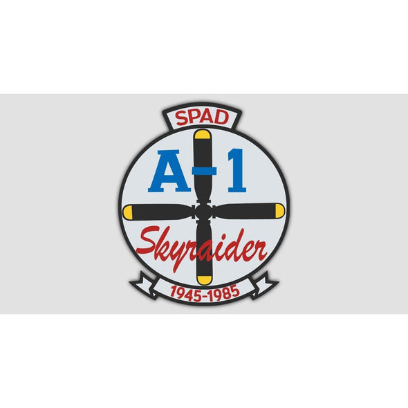 A-1 SKYRAIDER 'SPAD' PATCH Sticker - Mach 5