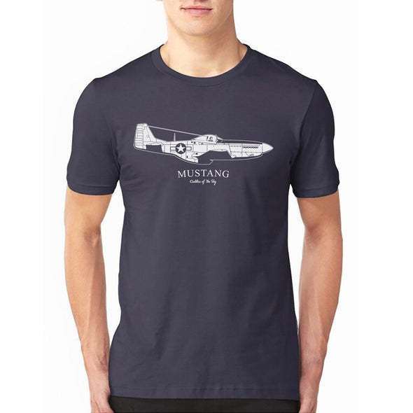 CADILLAC OF THE SKY P-51 MUSTANG T-Shirt - Mach 5