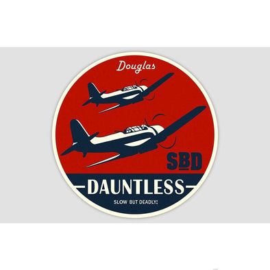 SBD DAUNTLESS 'SLOW BUT DEADLY!' Sticker - Mach 5