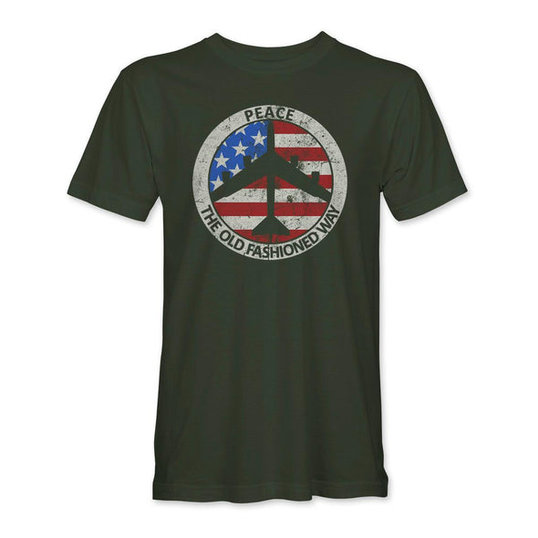 B-52 STRATOFORTRESS 'PEACE THE OLD FASHIONED WAY' T-Shirt - Mach 5