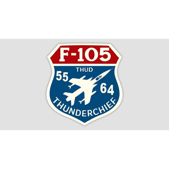 F-105 THUNDERCHIEF 'THUD' Sticker - Mach 5