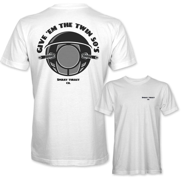 BALL TURRET 'GIVE EM THE TWIN 50'S' T-Shirt - Mach 5