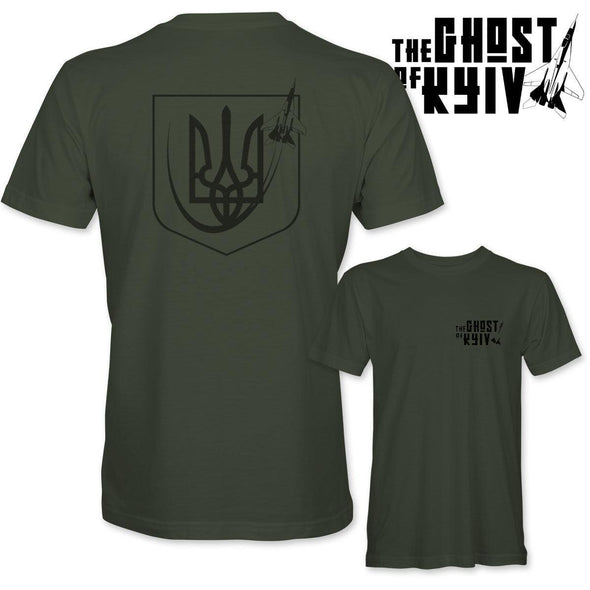 UKRAINE COAT OF ARMS 'THE GHOST OF KYIV' T-Shirt - Mach 5