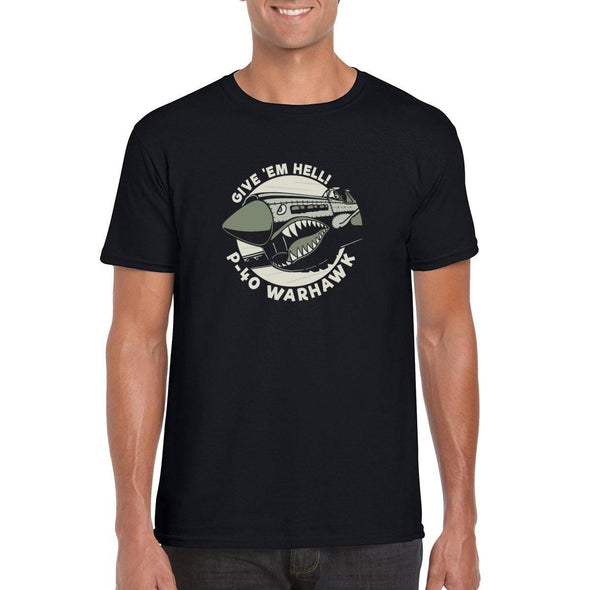 P-40 WARHAWK 'GIVE 'EM HELL!' T-Shirt - Mach 5