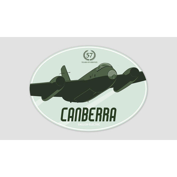 CANBERRA BOMBER '57 YEARS OF SERVICE' Sticker - Mach 5