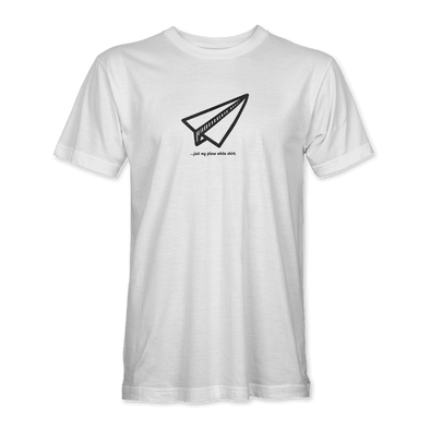 JUST A PLANE WHITE T-Shirt - Mach 5