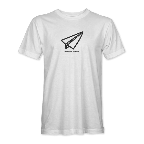 JUST A PLANE WHITE T-Shirt - Mach 5