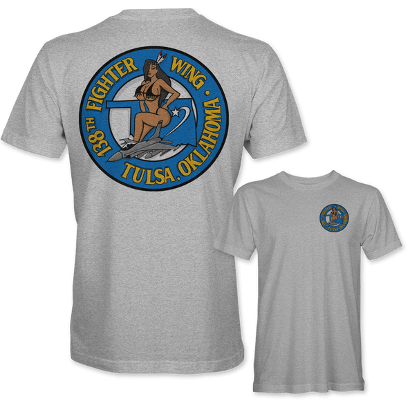 138TH FIGHTER WING TUSLA, OKLAHOMA T-Shirt - Mach 5