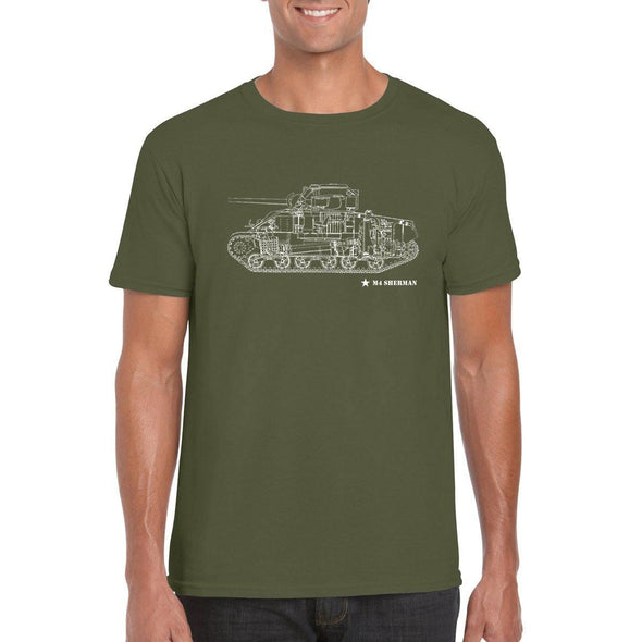 M4 SHERMAN Tank Unisex T-Shirt - Mach 5