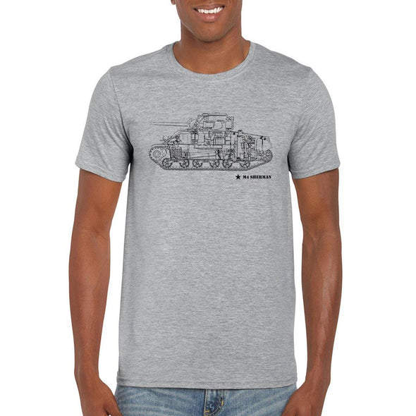 M4 SHERMAN Tank Unisex T-Shirt - Mach 5