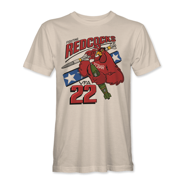 VFA-22 'FIGHTING REDCOCKS' T-shirt - Mach 5