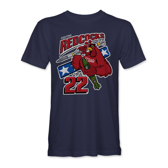 VFA-22 'FIGHTING REDCOCKS' T-shirt - Mach 5