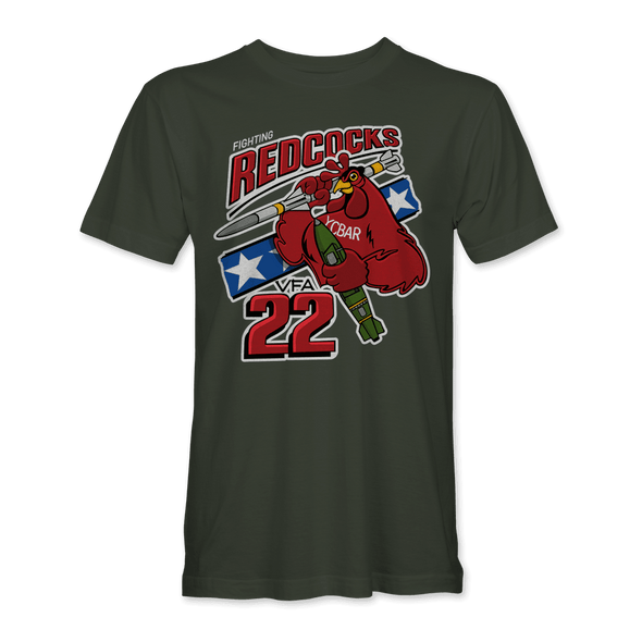 VFA-22 'FIGHTING REDCOCKS' T-shirt - Mach 5