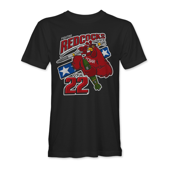 VFA-22 'FIGHTING REDCOCKS' T-shirt - Mach 5