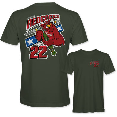 VFA-22 'FIGHTING REDCOCKS' T-shirt - Mach 5