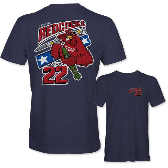 VFA-22 'FIGHTING REDCOCKS' T-shirt - Mach 5