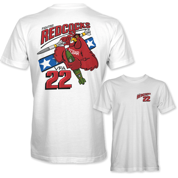 VFA-22 'FIGHTING REDCOCKS' T-shirt - Mach 5