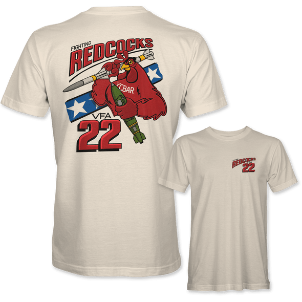 VFA-22 'FIGHTING REDCOCKS' T-shirt - Mach 5