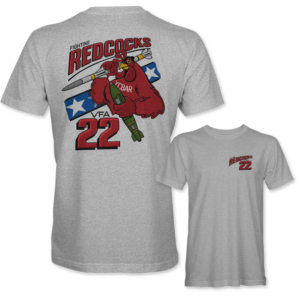 VFA-22 'FIGHTING REDCOCKS' T-shirt - Mach 5