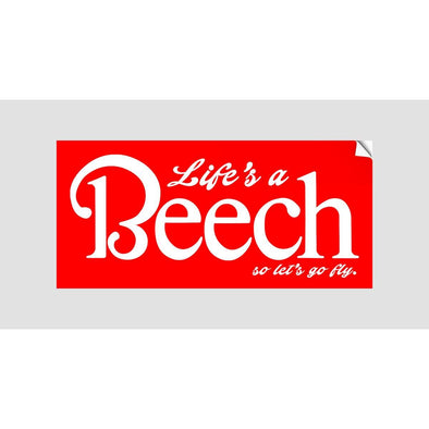 LIFE'S A BEECH Sticker - Mach 5