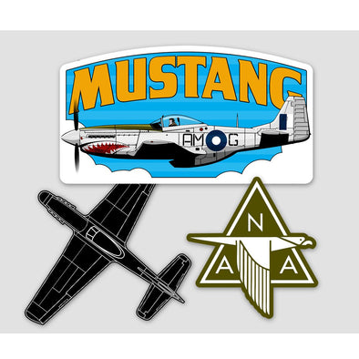 P-51 MUSTANG 'AMG' Sticker Pack - Mach 5