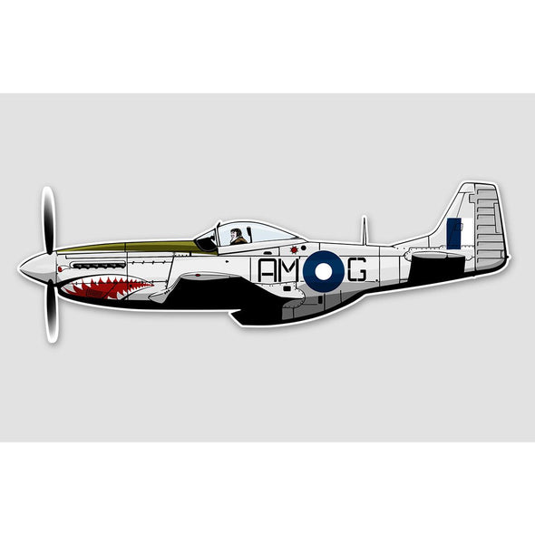 P-51 MUSTANG 'AMG' Sticker - Mach 5
