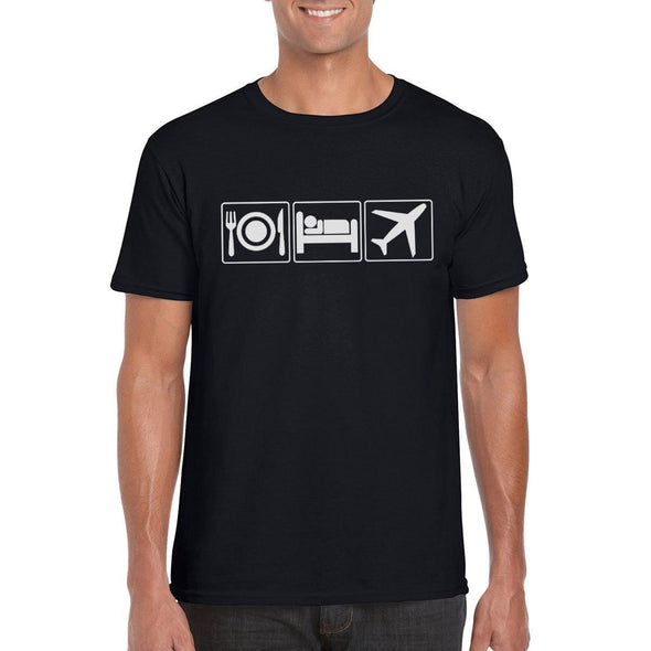 EAT SLEEP FLY Semi-Fitted Unisex T-Shirt - Mach 5