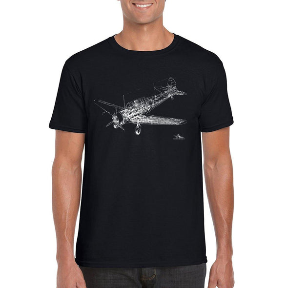 WIRRAWAY CUTAWAY DIAGRAM T-Shirt - Mach 5