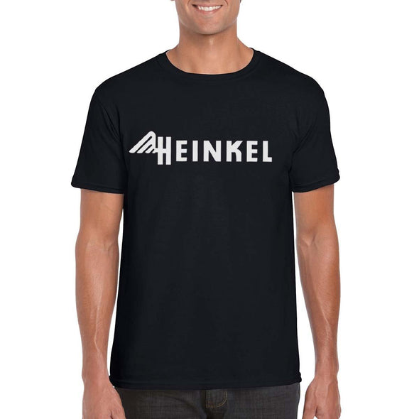 HEINKEL Aircraft Vintage Logo Unisex T-Shirt - black