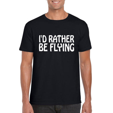 I'D RATHER BE FLYING Unisex Semi-Fitted T-Shirt - Mach 5