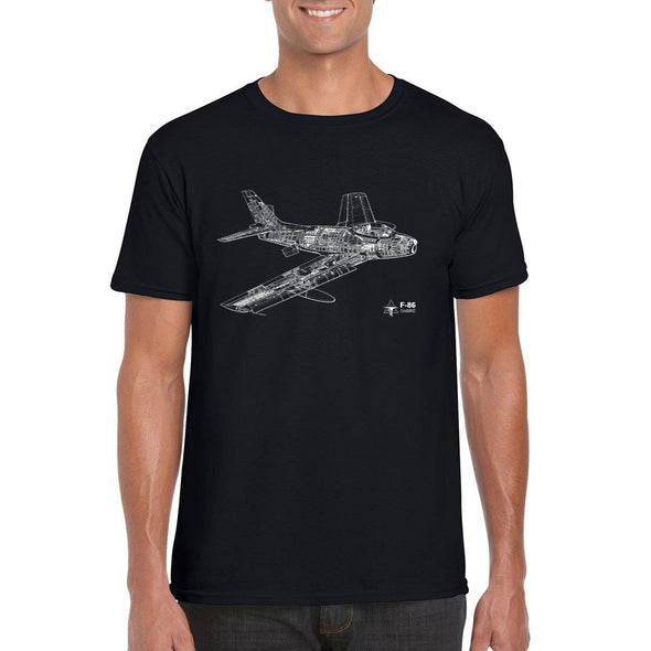 F-86 SABRE CUTAWAY T-Shirt - Mach 5
