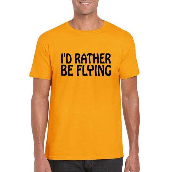 I'D RATHER BE FLYING Unisex Semi-Fitted T-Shirt - Mach 5