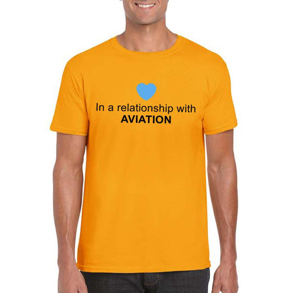 IN A RELATIONSHIP WITH AVIATION Unisex Semi-Fitted T-Shirt - Mach 5