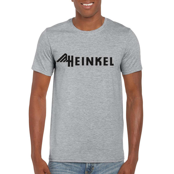 HEINKEL Aircraft Vintage Logo Unisex T-Shirt - grey