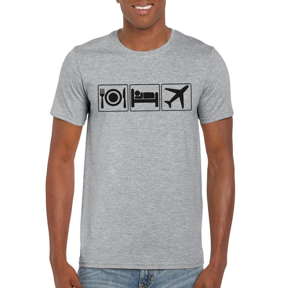 EAT SLEEP FLY Semi-Fitted Unisex T-Shirt - Mach 5