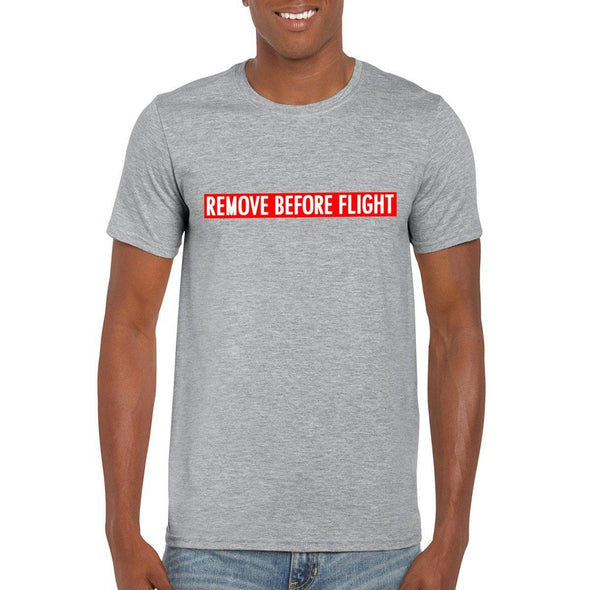 REMOVE BEFORE FLIGHT Unisex Semi-Fitted T-Shirt - Mach 5