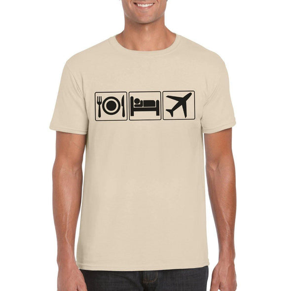 EAT SLEEP FLY Semi-Fitted Unisex T-Shirt - Mach 5