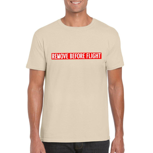 REMOVE BEFORE FLIGHT Unisex Semi-Fitted T-Shirt - Mach 5