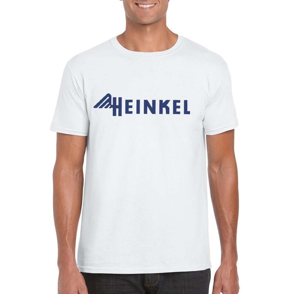 HEINKEL Aircraft Vintage Logo Unisex T-Shirt - white