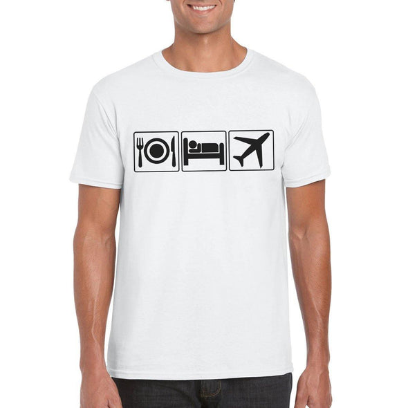 EAT SLEEP FLY Semi-Fitted Unisex T-Shirt - Mach 5