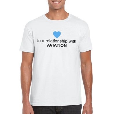 IN A RELATIONSHIP WITH AVIATION Unisex Semi-Fitted T-Shirt - Mach 5