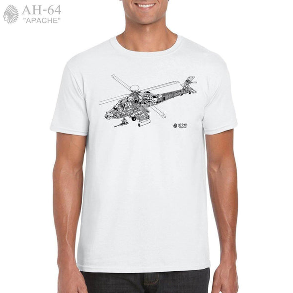 APACHE HELICOPTER CUTAWAY T-Shirt - Mach 5