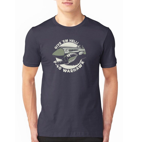 P-40 WARHAWK 'GIVE 'EM HELL!' T-Shirt - Mach 5