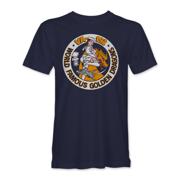 VA-192 'WORLD FAMOUS GOLDEN DRAGONS' A-7 CORSAIR T-Shirt - Mach 5