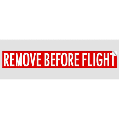 REMOVE BEFORE FLIGHT Sticker - Mach 5