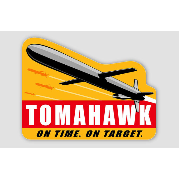 TOMAHAWK 'ON TIME ON TARGET' Sticker - Mach 5