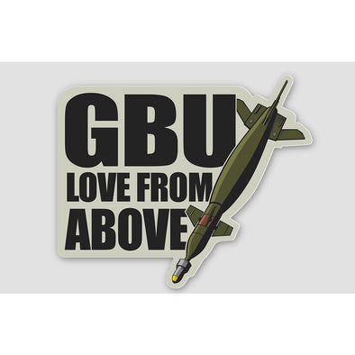 GBU 'LOVE FROM ABOVE' Sticker - Mach 5