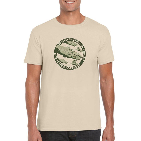 B-17 FLYING FORTRESS '25 TONNES OF HELL IN A HURRY!' T-Shirt - Mach 5